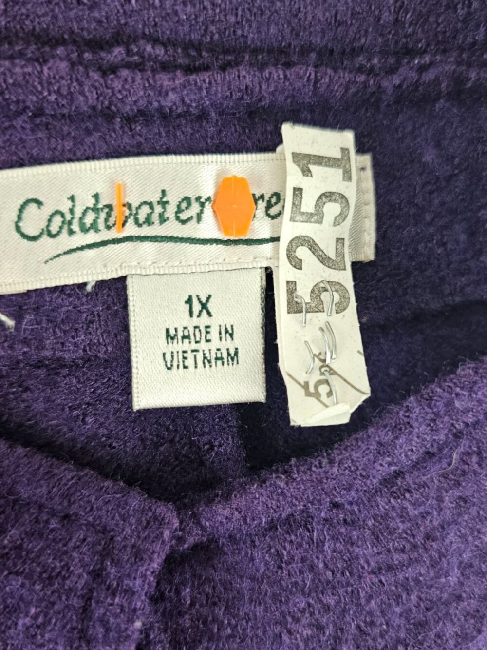 Coldwater Creek Women’s Boiled Wool Swing Blazer Jacket Purple Size 1X - Picture 6 of 7